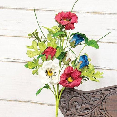 Americana Rose & Poppy Spray - The Fox Decor